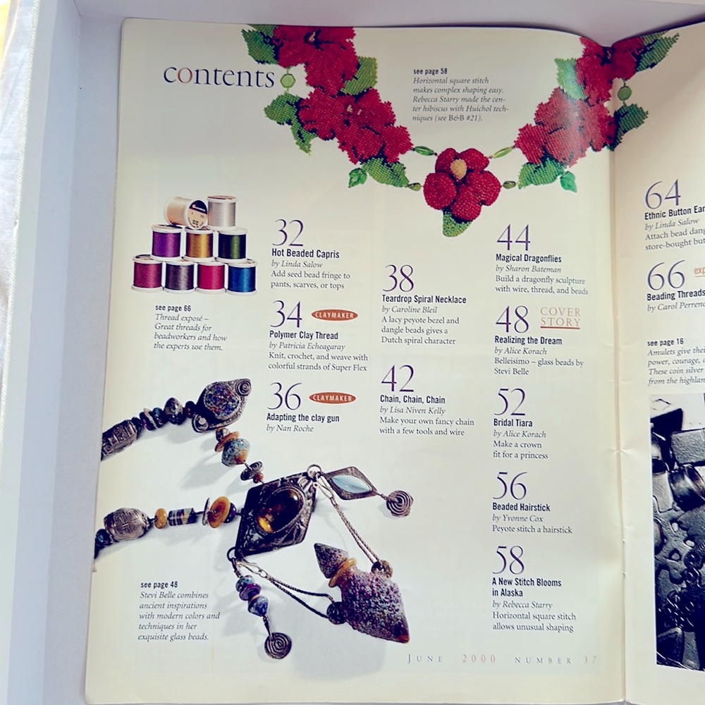 BEAD & BUTTON MAGAZINE 2 ISSUES YEAR 2000 - Picture 4 of 11